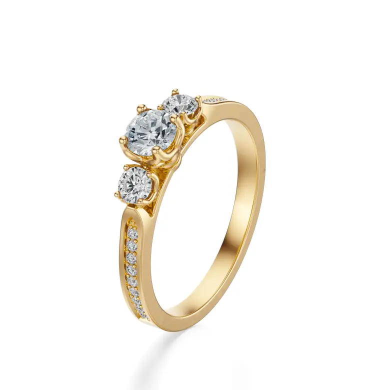 Pierścionek zaręczynowy z diamentami AJPZ_088